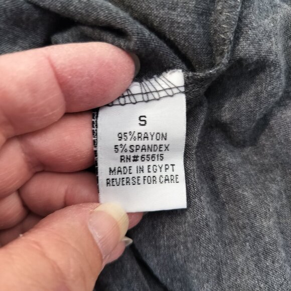 SPLASH Long Sleeve Jersey Off Shoulder Size Small Junior Grey - Picture 4 of 9